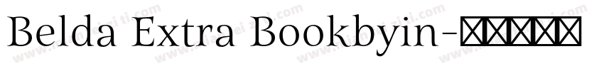 Belda Extra Bookbyin字体转换